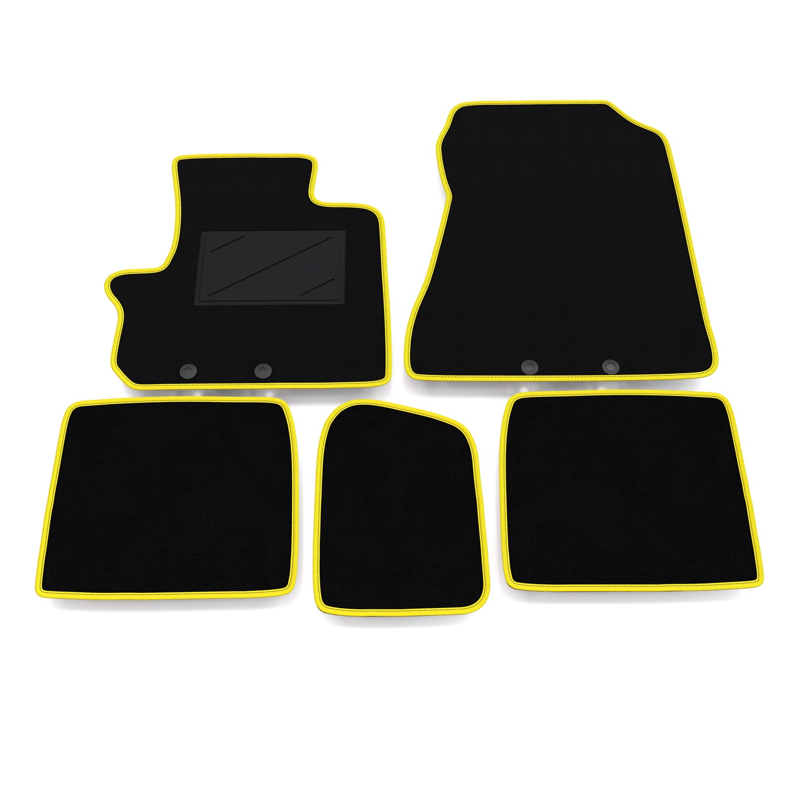 Tapis de sol Toyota IQ 2008-2014 auto moquette sur mesure habitacle noir