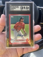 2022 marcelo mayer pro debut auto /10 Sgc 9.5  Pop 1 Red Sox