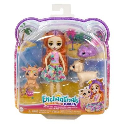 Enchantimals Ziegenfamilie   Puppen-Set mit Golita Goat und Tierfreunden