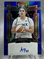 Alissa Pili /49 Rookie Auto 2024 WNBA Select Signatures Blue Prizm Lynx Sparks