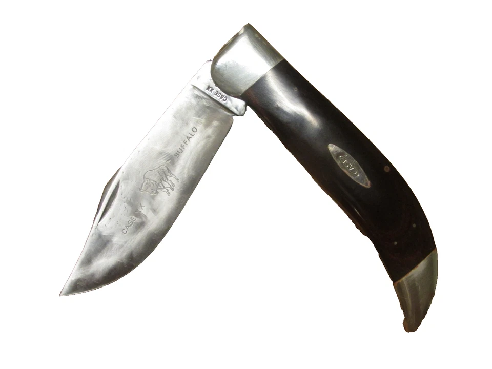 VNTG 1970 W R CASE and SONS ) (BUFFALO ) P172 POCKET KNIFE w ORIGINAL W CASE - Image 3 of 4