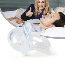 Anti Snoring Sleep Aid Device Silicone Tongue Mouthpiece Snore Stopper with Case
