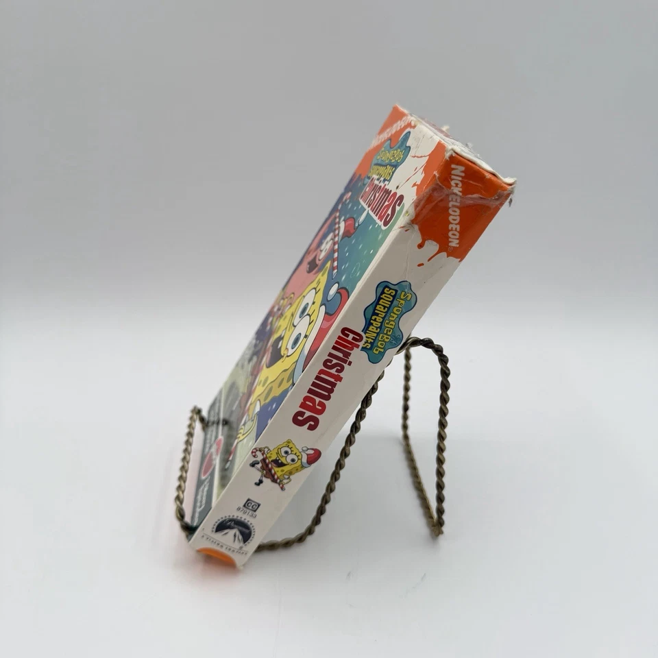 Spongebob Squarepants Christmas (2003) RARE Orange VHS - Image 2 of 4