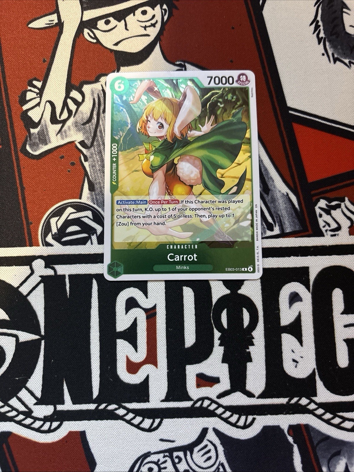 Carrot EB03 013 Rare One Piece TCG UNRELEASED Heroines Edition ENG NM