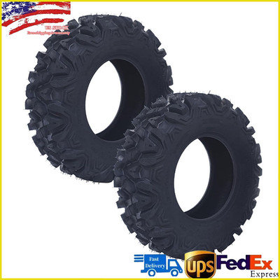 2 Pack 25x8-12 ATV Tires 6Ply 25x8x12 ATV UTV Tires 25 8 12 All Terrain Tyres
