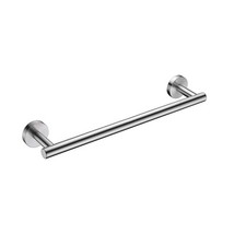 Brushed Nickel Towel Bar 16" - Wall Mounted SUS304 Stainless Steel Rack, Classic