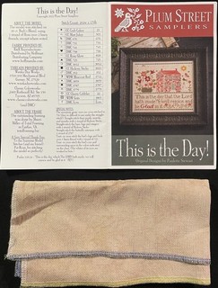 7x Xstitch CHART: PLUM ST Religious & Patriotic Pink House Blessings Spirit RQ47