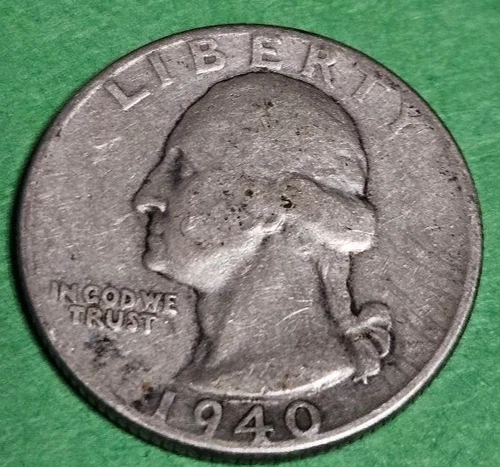 1940-P Washington Silver Quarter -*`F to VF PLUS  *  with Free Shipping