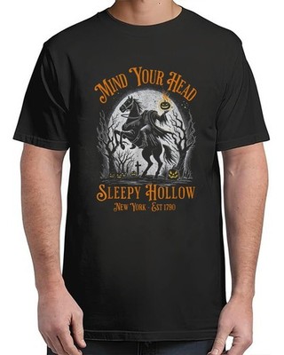 Vintage Mind Your Head Sleepy Hollow Headless Vintage Adult S-4XL T-Shirt