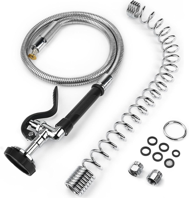 #ad #ad Spray Valve with 38quot; Flexible Stainless Steel Hose amp; Pre Rinse Overhead Spring $187.57