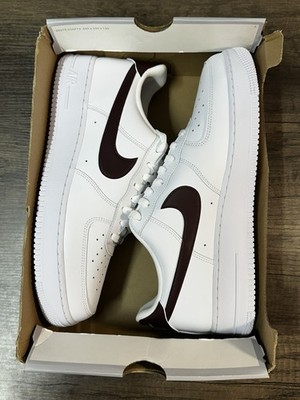 Nike Air Force 1 '07 White Burgundy Crush FJ4146-112 Men's Size 13