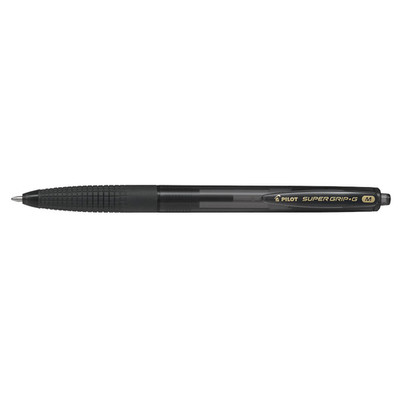 10 PILOT Kugelschreiber SUPER GRIP G schwarz, Schreibfarbe schwarz BPGG-8R-M