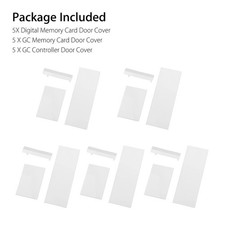 15Pcs Memory Card Door Slot Cover Replacement Lids for Nintendo Wii Game Console