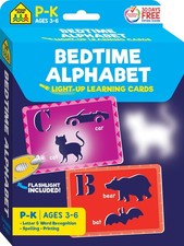School Zone Bedtime Alphabet Light-Up Learning Cards: 32 Interactive Flash Cards