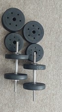 Adjustable Dumbbells Weight Set 2 Bars + 4x 2.5kg & 2x 1.5kg Plates