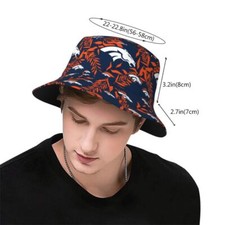 Denver Broncos Hawaiian Print Fisherman's Hat Bucket Hat Adult Sunshade