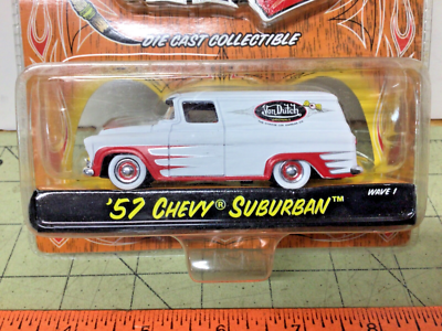 Jada Von Dutch Garage white '57 Chevy Suburban | eBay