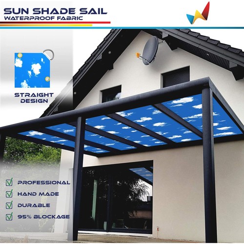 Cubierta bloqueadora UV impermeable resistente al agua de 6 pies para parasol de borde recto para exteriores - Imagen 34 de 51