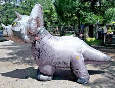 Jurassic World Inflatable Triceratop Adult One Size Costume Rubies