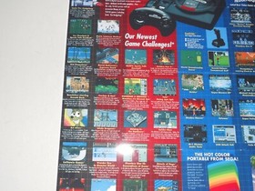 Sega Genesis / Game Gear / Games Poster 1990 17" by 13" Details on all