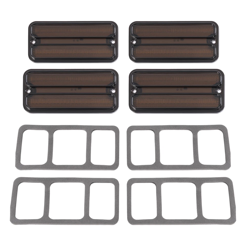 Luces LED laterales 4 piezas para camioneta Chevy C10/C20 1968-1972 y panel C10 1967 Foto 4 de 4