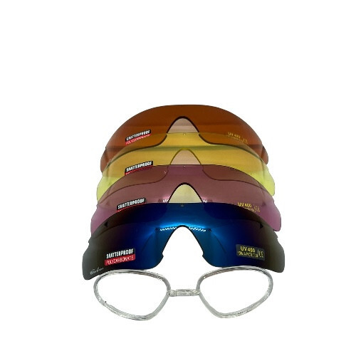 Marcus Smith Clay Pigeon Shooting Glasses sports prescription rx inserts 5 lens - Picture 3 of 3