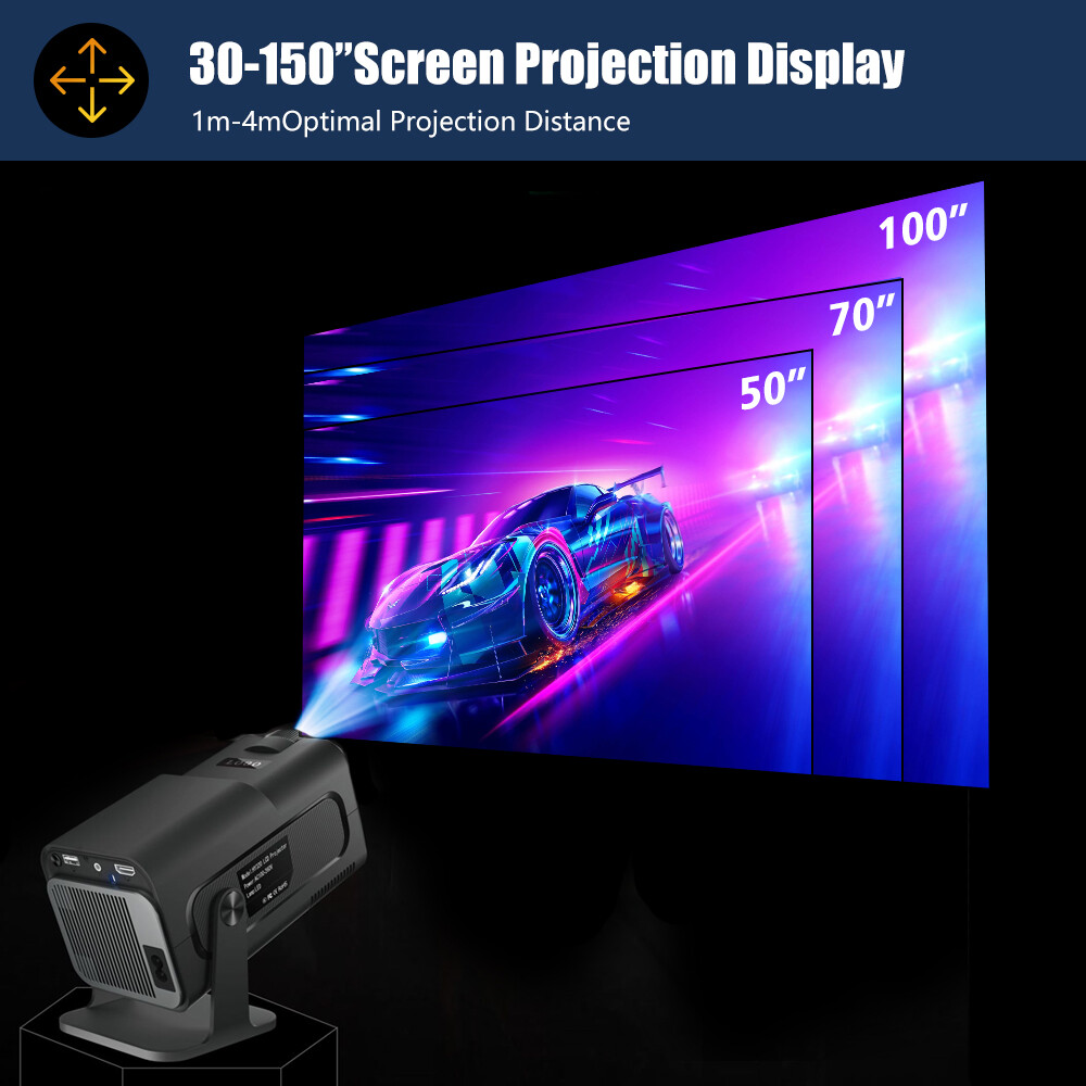 1080P Smart Projector Android11 4K HY320 Mini Newly Video Projector Home Theater — image 18