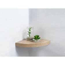 High Gloss Floating Corner Shelf Wall Mounted Storage Unit Shelving Display Kit