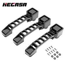 Hecasa 3pcs Exterior Door Handles Kit Aluminum For Jeep Wrangler Jkjku 2007-18