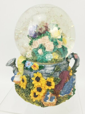 Garden Flowers Watering Can ZIPPITY DO DA Snow Water Globe