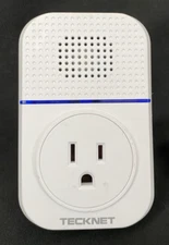 Tecknet TK-WD003 Wireless Plug-In Doorbell Receiver with Outlet