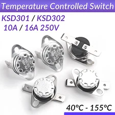 KSD301 KSD302 10A 16A NO/NC Thermostat Temperature Thermal Control Switch 250V