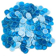 Blue Metal Bingo Chips, Bag of 50, Tokens, Life Counters RPG Tabletop Gaming