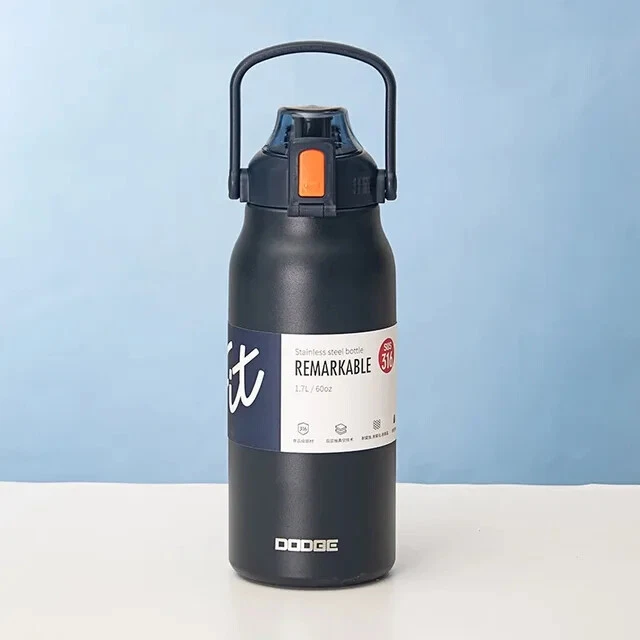 Tumbler Thermo Bottle Large Capacity With Straw Stainless Steel Vacuum Flask Gym