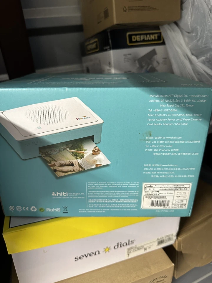 HiTi Digital Inc. White Blue Prinhome Digital Photo Printer w/ Extra Paper - Image 2 of 3