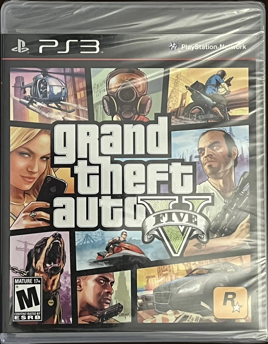 Grand Theft Auto V 2013 GTA 5 Sony PS3 PlayStation 3 Black Label