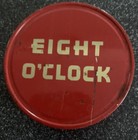 Vtg metal Eight O Clock Jar Lid from coffee instant smoke-free pet-free — photo 1