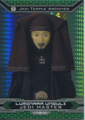Star Wars Chrome Perspectives II Prism Parallel Base Card 16-J Luminara Unduli