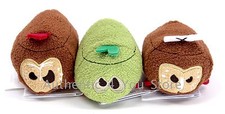 Juego de 3 mini muñecas de peluche Kakamora Coconut Pirates Tsum Tsum de los parques de Disney Moana