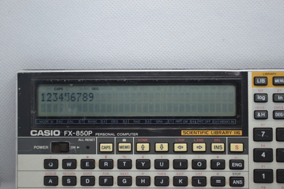 CASIO FX-850P calculatrice programmable