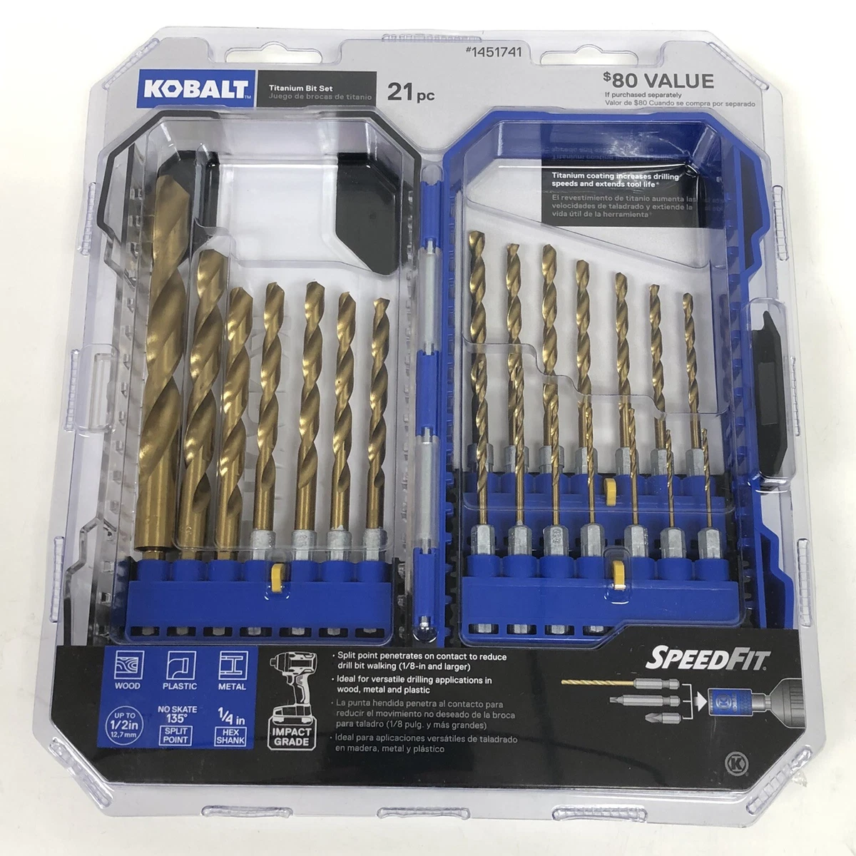 Kobalt titanium drill bits online