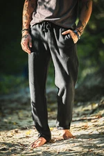 Hemp and Organic Cotton Fleece Sweatpants Black, Gray, Taupe S-XL, Hemp Clothing