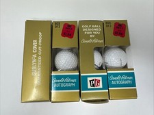 12 Vintage Arnold Palmer PG Signature Autograph Golf Balls New in Boxes Surlyn