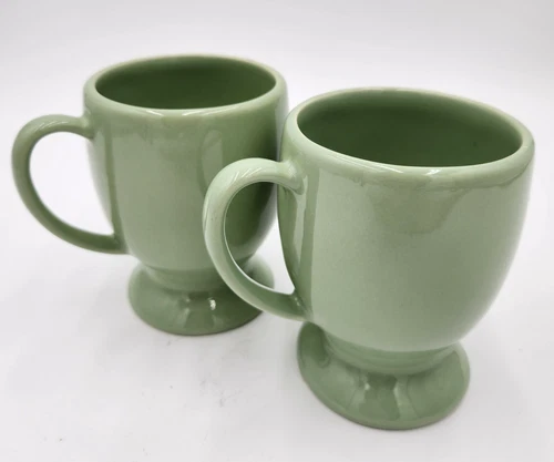 Gail Pittman Hospitality Collection GP Sage Green 12 oz Coffee Mugs Set of 2
