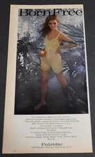 1968 Print Ad Sexy Sears Fashion Long Legs Feminine Born Free Poirette Lace Art