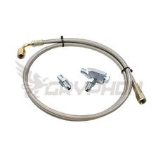 104cm Universal Turbo Oil Feed Line Kit 18 Npt To 4an For Precision Pte 104cm Universal Turbo Oil Feed Line Kit 18 Npt To 4an For Precision Pte