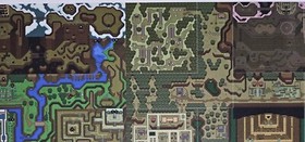 The Legend of Zelda Classic SNES Map 12" X 24" Poster inches Vinyl Weatherproof