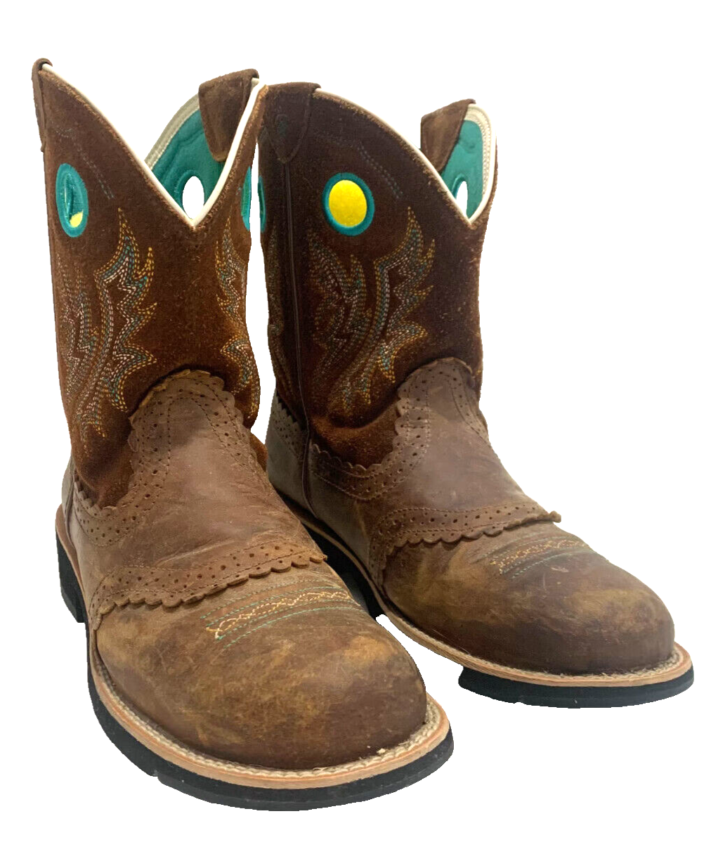 Ariat FatBaby Sheila Womens Cowgirl Boots 11 B Brown Leather Western 10010219