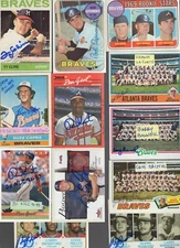 Autographed Braves 1960's 1970's 1980's 1990's new low prices #2 20% off 4