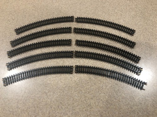 Atlas HO scale Tracks Brass Curved 18" radius ( Lot of 10 ) - Picture 2 of 2